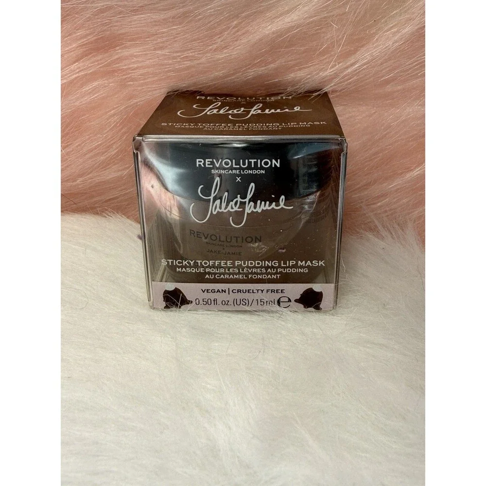 Revolution x Jake Jamie Sticky Toffee Pudding Lip Mask 15ml • New in Box • NEW